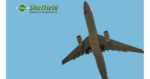 A large plane is lifted into a clear blue sky, helping illustrate how aircraft aerodynamics work.